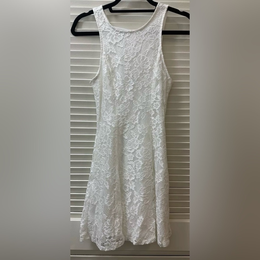 Speechless Cream Halter Sleeveless Sheath Dress